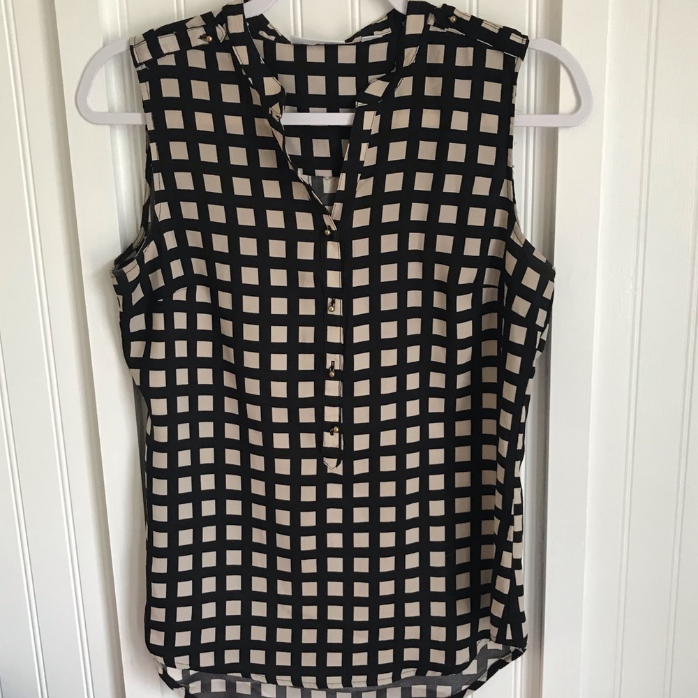 NY&Co Black & Cream Blouse